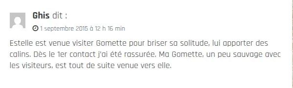 image d'un avis élogieux